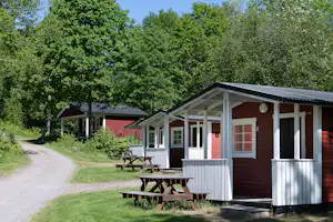 Djulö Camping Djulöbadets Camping - Mobilheime auf dem Campingplatz