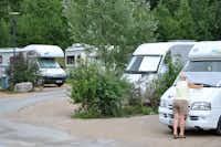 Domaine d' Aucroix  -  Wohnmobilstellplätze auf dem Campingplatz