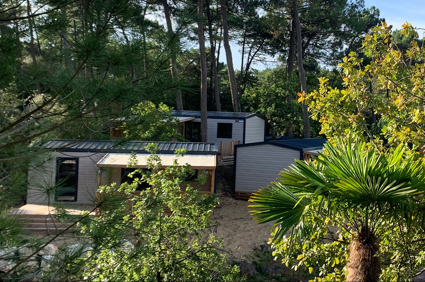 Camping Domaine de Montcalm  - Mobilheime auf dem Campingplatz