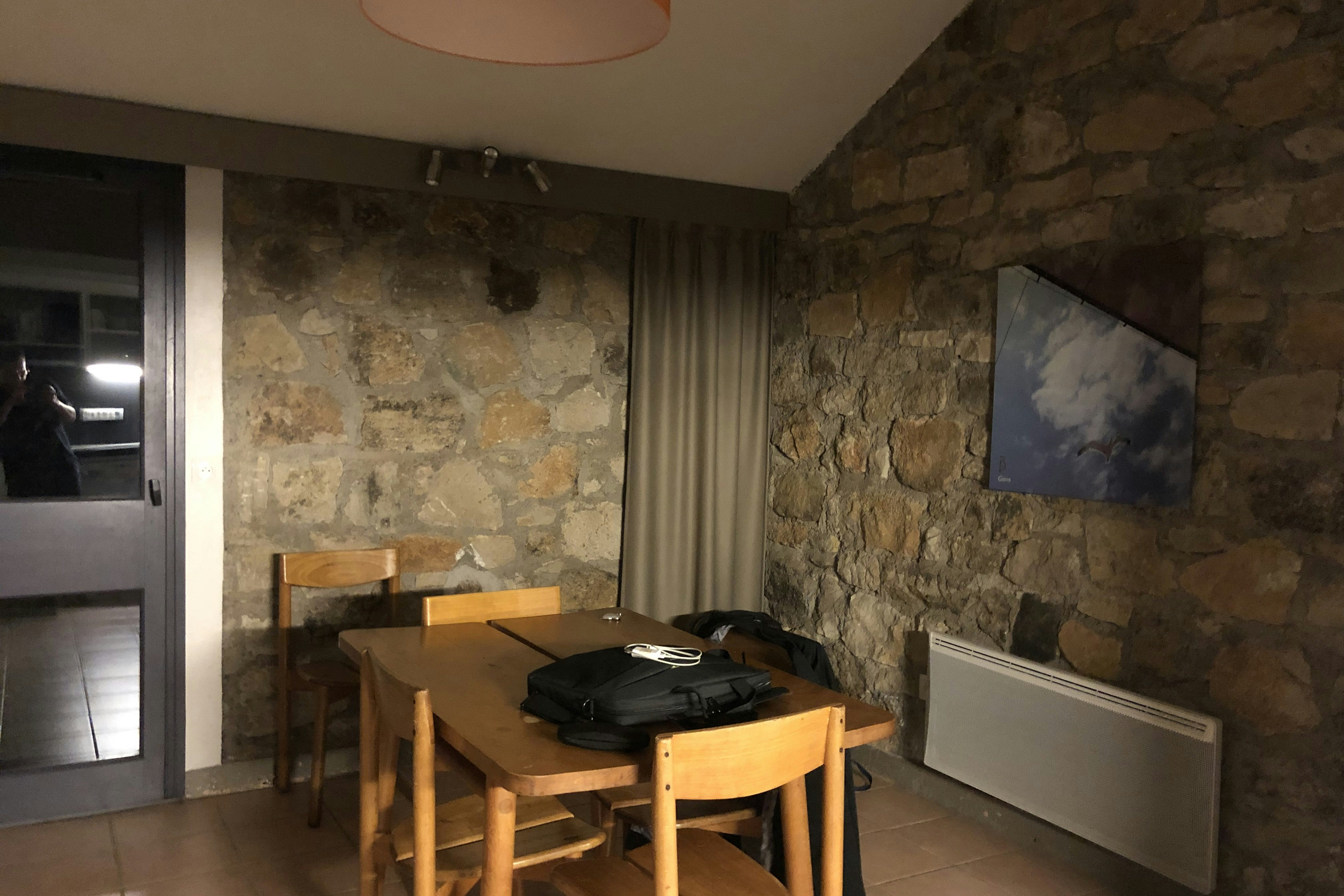 Domaine des Vans - Wohnbereich in einem Mobilheim