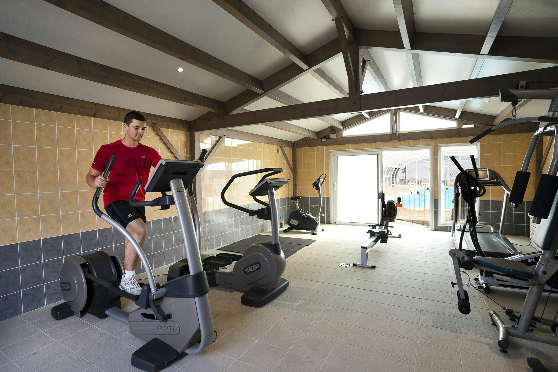 Domaine du Mès   - Fitnessraum auf dem Campingplatz