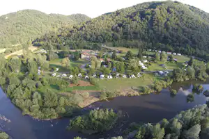 Domaine du Pra de Mars - Campingplatz aus der Vogelperspektive