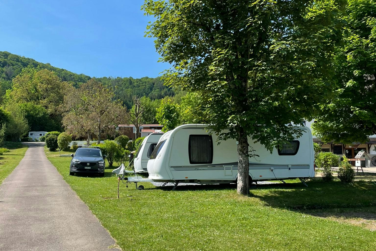 Domaine Le Chanet - Standplätze auf dem Campingplatz