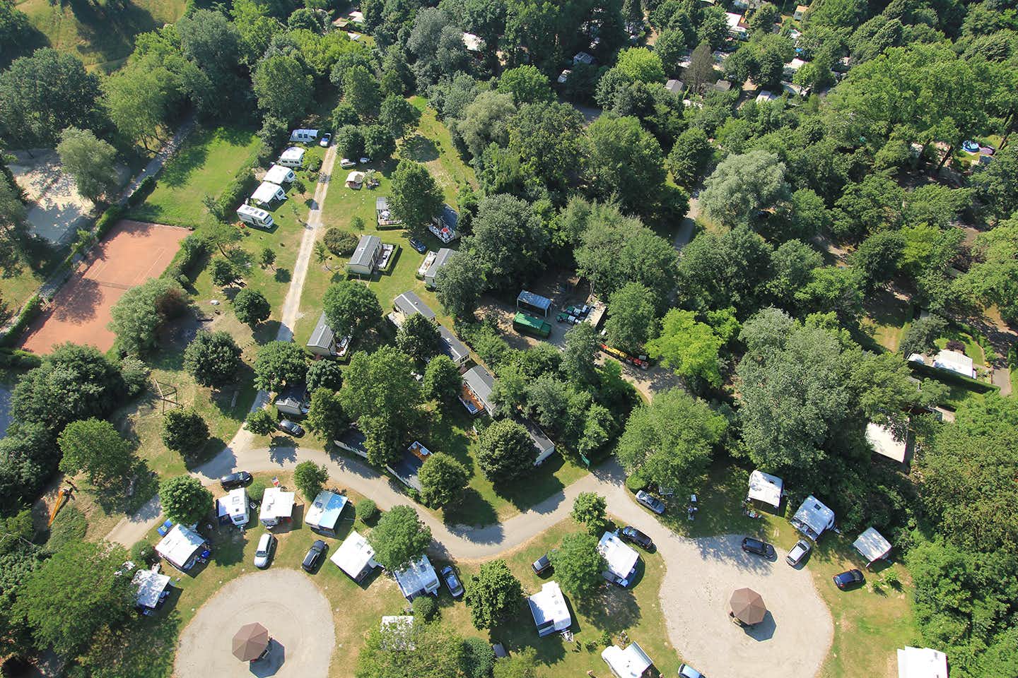 Donaupark Tulln - Campingplatz Luftaufnahme--