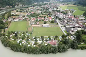 Drau-Camping - Campingplatz und Umgebung aus der Vogelperspektive