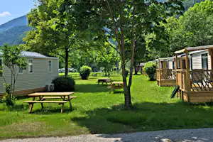 Draucamping Sachsenburg Drau-Camping - Mobilheime auf dem Campingplatz