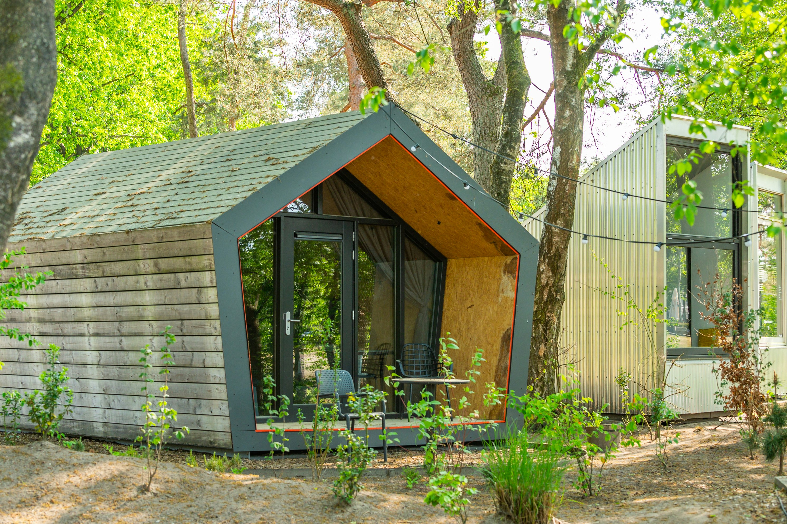 Droompark De Zanding - Mobilheim mit kleiner Veranda