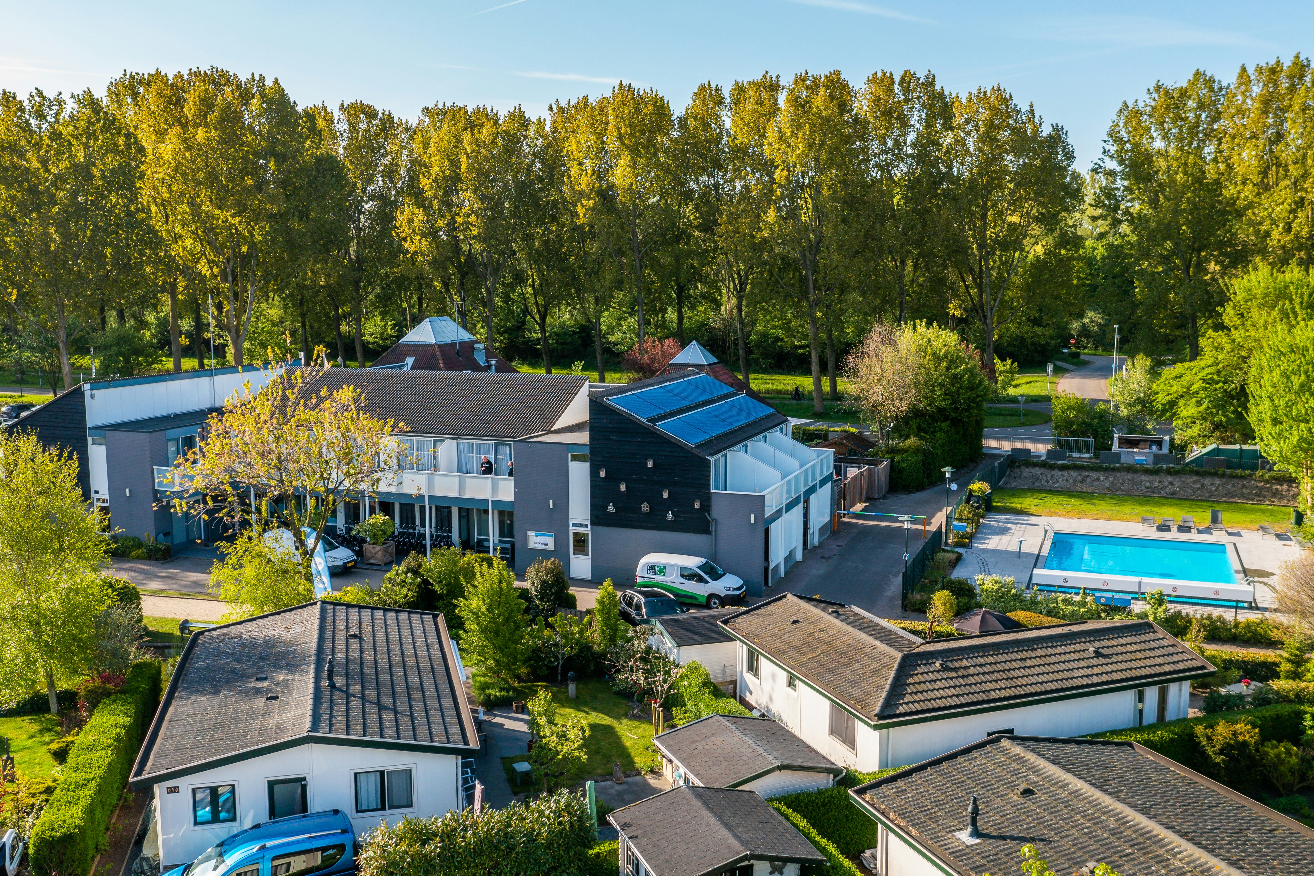 DroomPark Molengroet - Blick auf den Campingplatz aus der Vogelperspektive