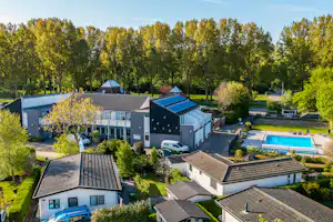 DroomPark Molengroet - Blick auf den Campingplatz aus der Vogelperspektive