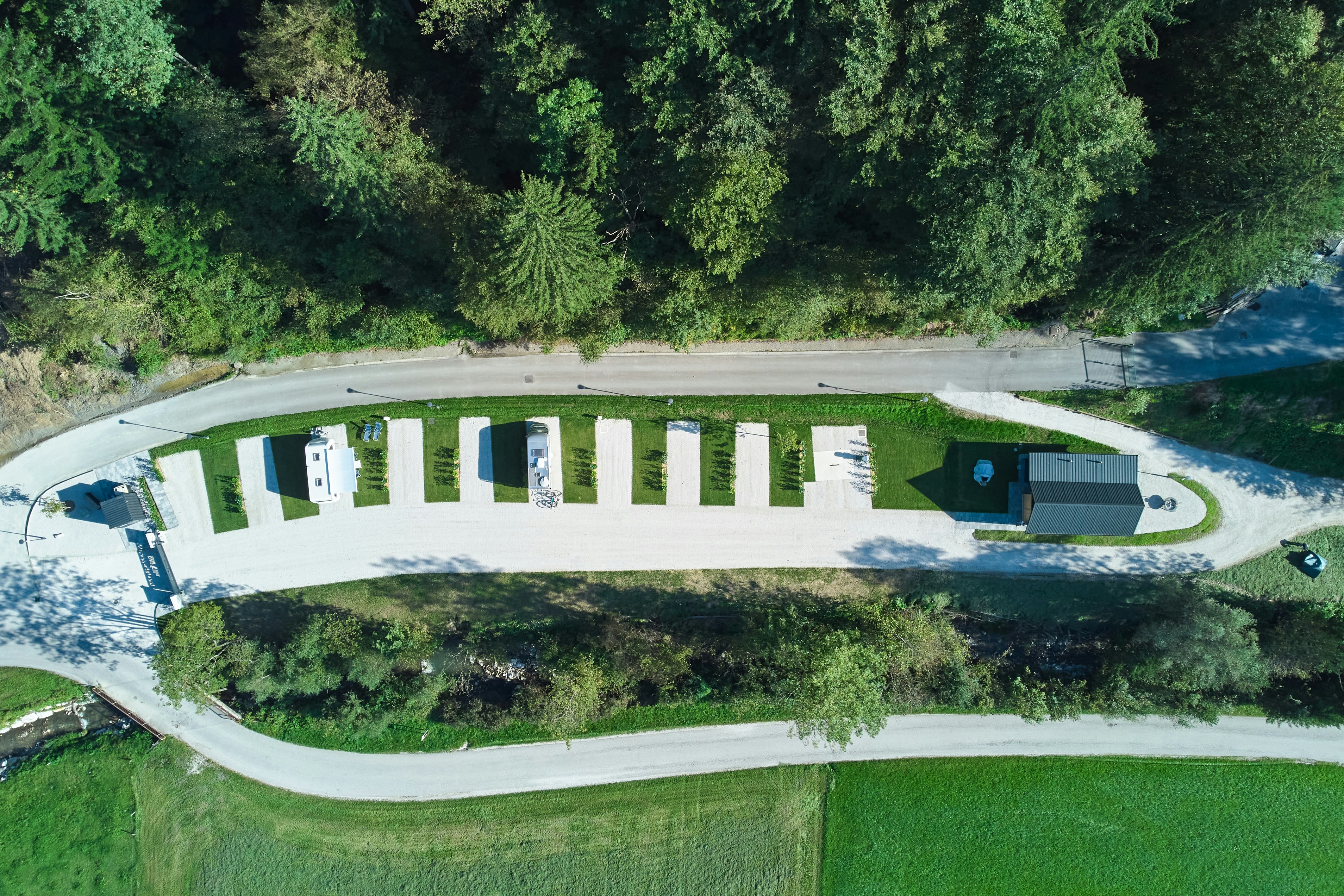 Eco Camp Terme Snovik  - Luftaufnahme des Campingplatzes