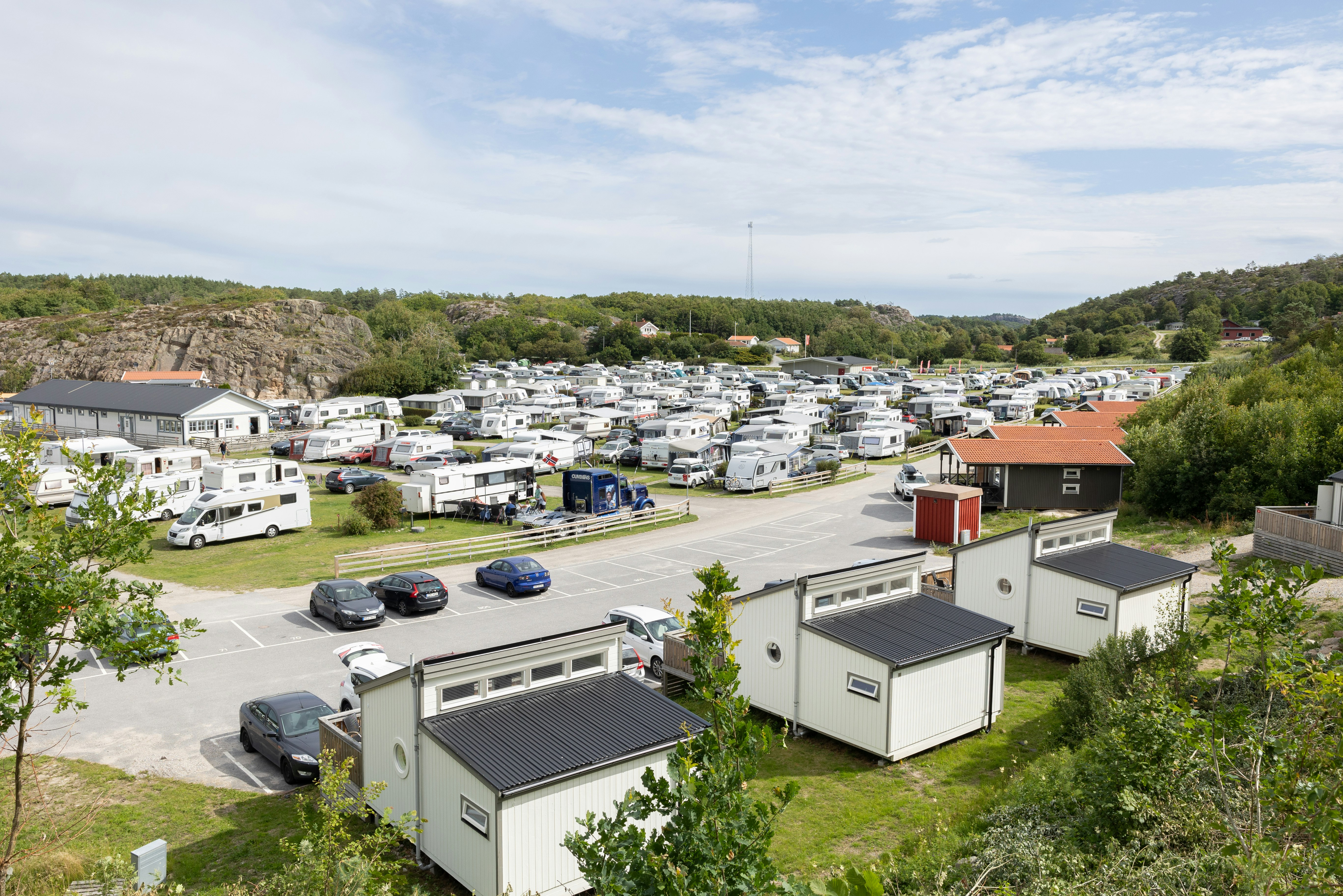 First Camp Edsvik-Grebbestad  Nordic Camping Edsviks - Blick auf den Campingplatz
