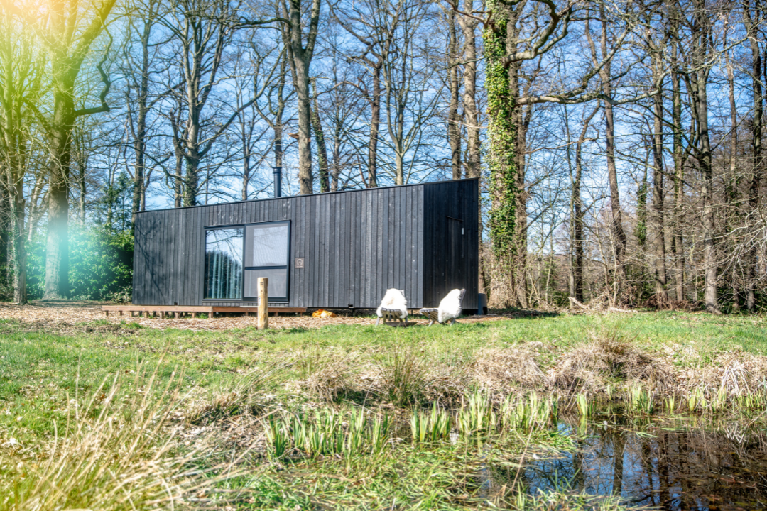 Erfgoed Bossem  - Mobilheim auf dem Campingplatz