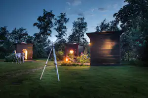 Erfgoed Bossem - Kleine Mietunterkünfte auf dem Campingplatz