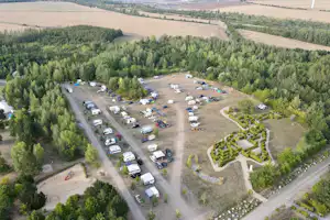Erholungspark Mondsee - Luftaufnahme vom Campingplatz