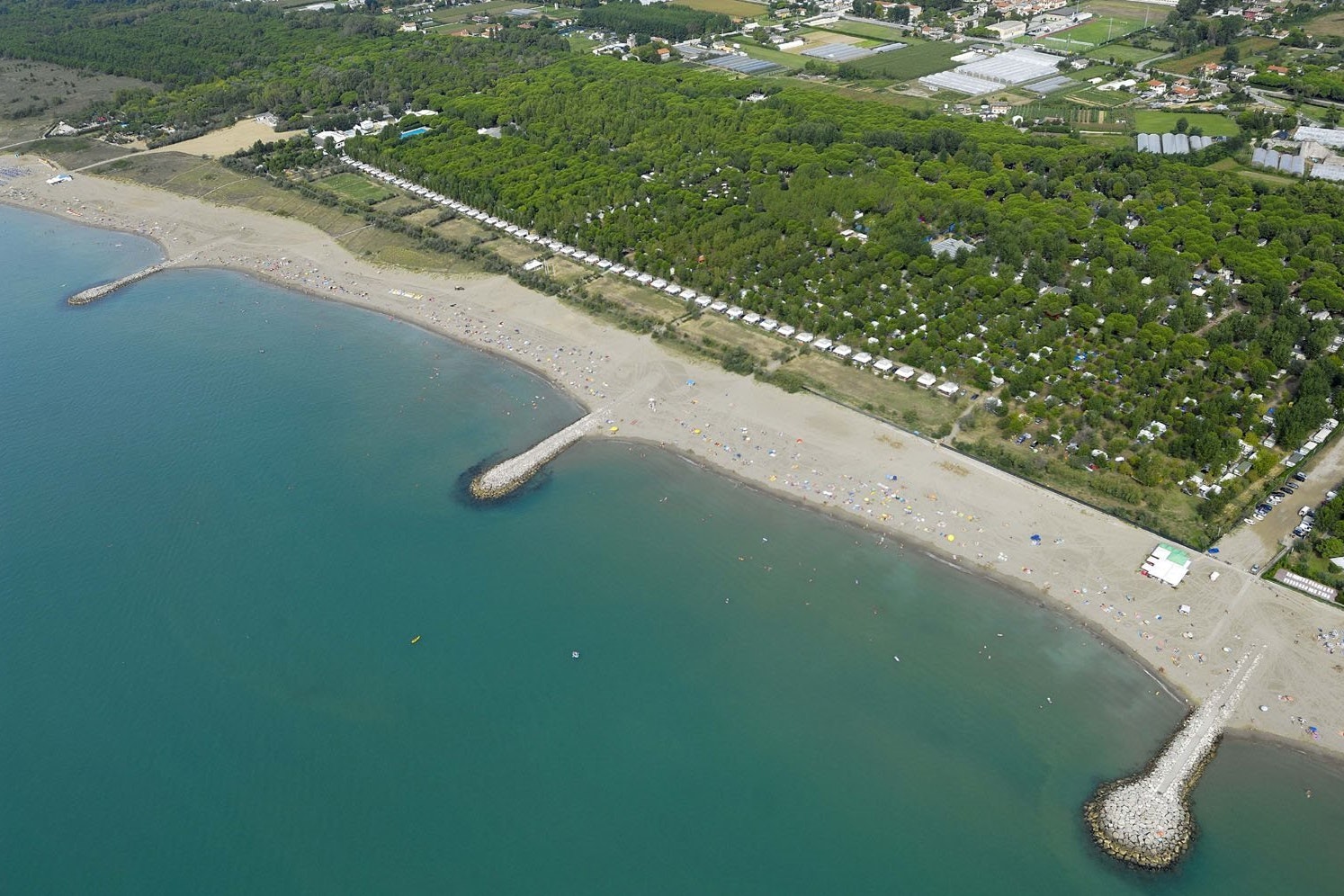 Estivo @ Camping Ca Savio - Campingplatz aus der Vogelperspektive
