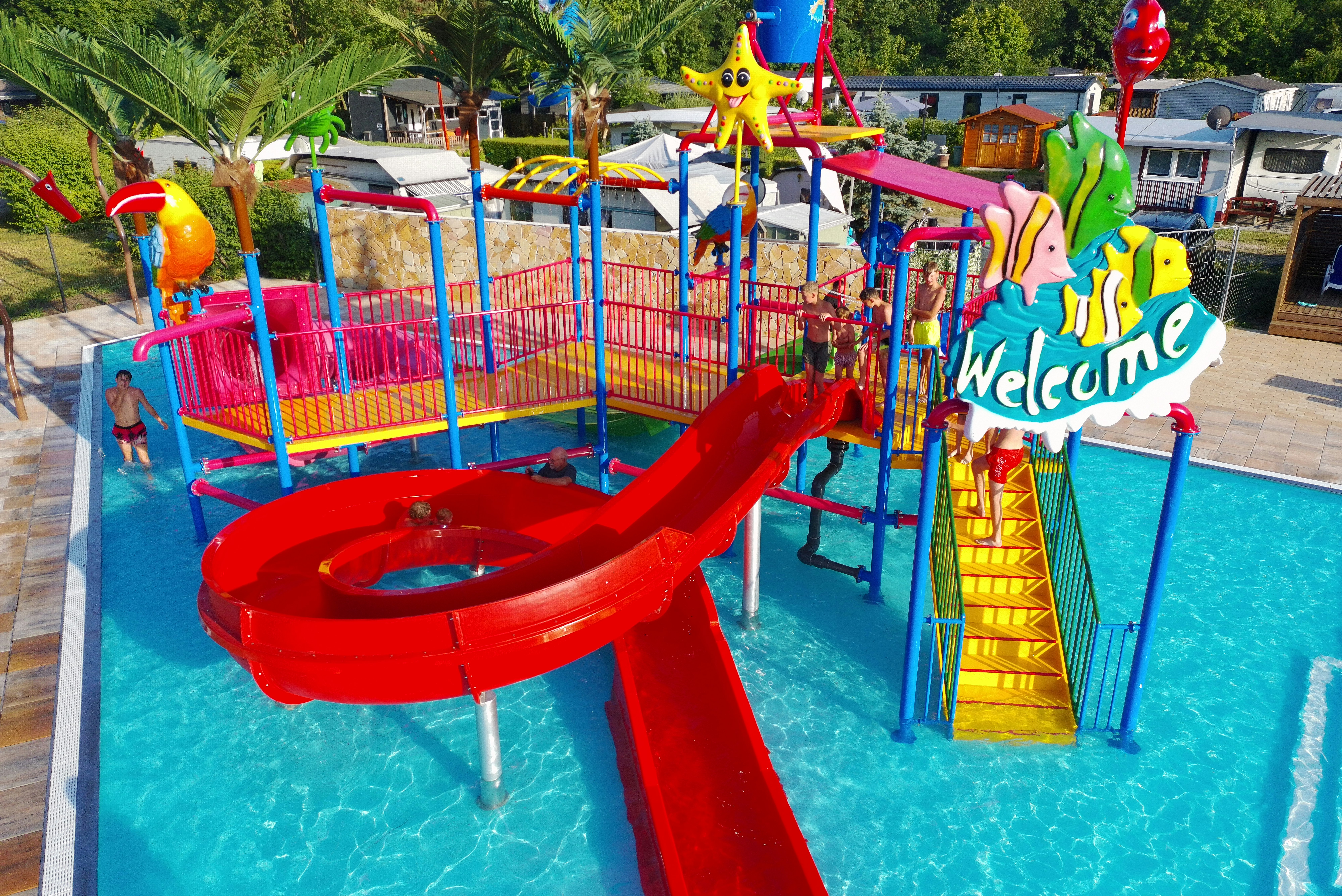 Eurocamp Spreewaldtor  - Wasserspielplatz für Kinder auf dem Campingplatz