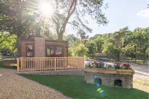 EuroParcs Brunssummerheide - Mobilheim mit Terrasse auf dem Campingplatz