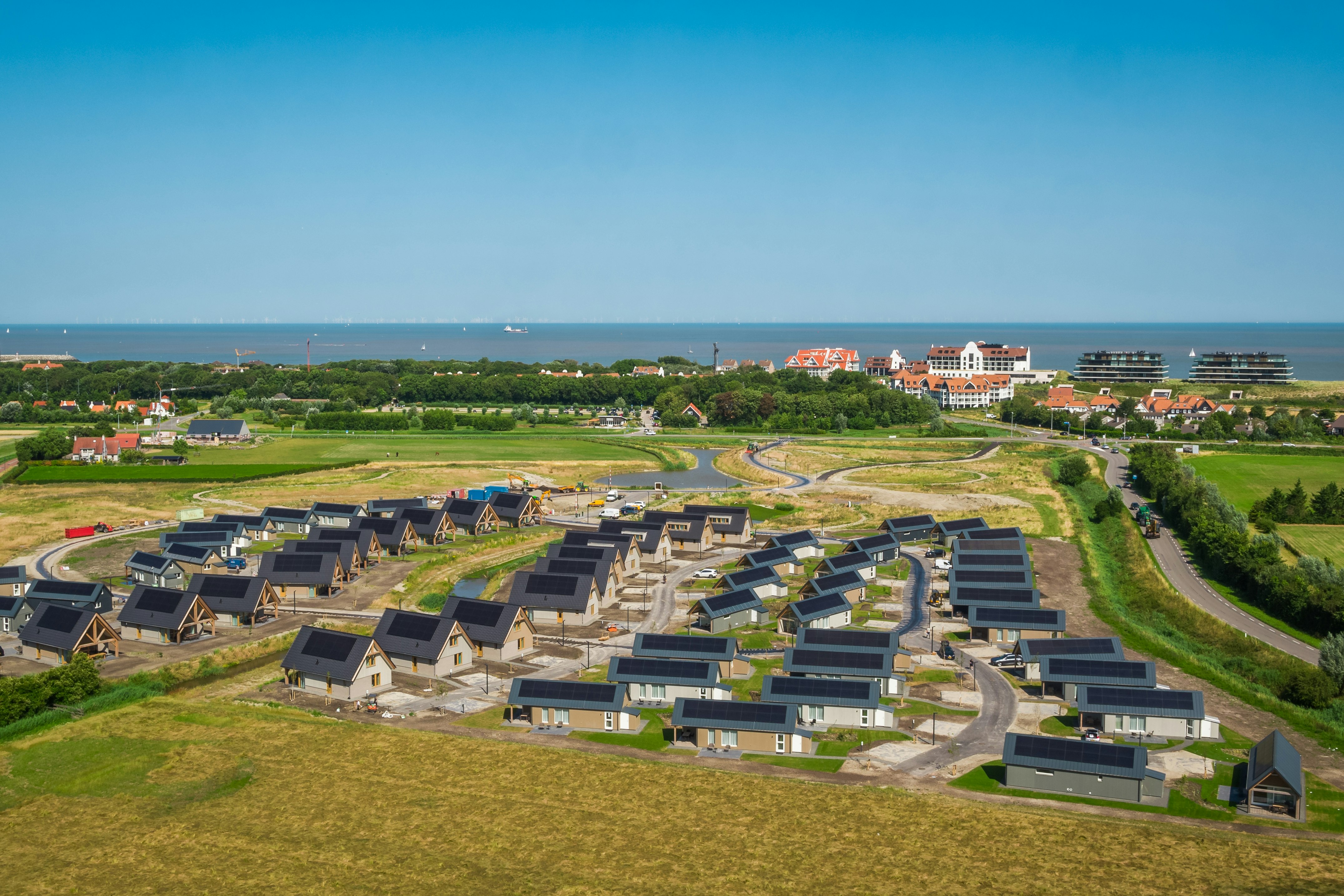 EuroParcs Cadzand  - Luftaufnahme des Campingplatzes