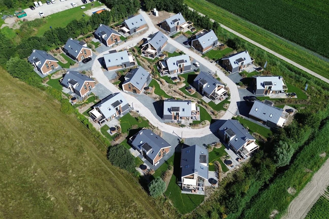 EuroParcs Texel - Mobilheime aus der Vogelperspektive