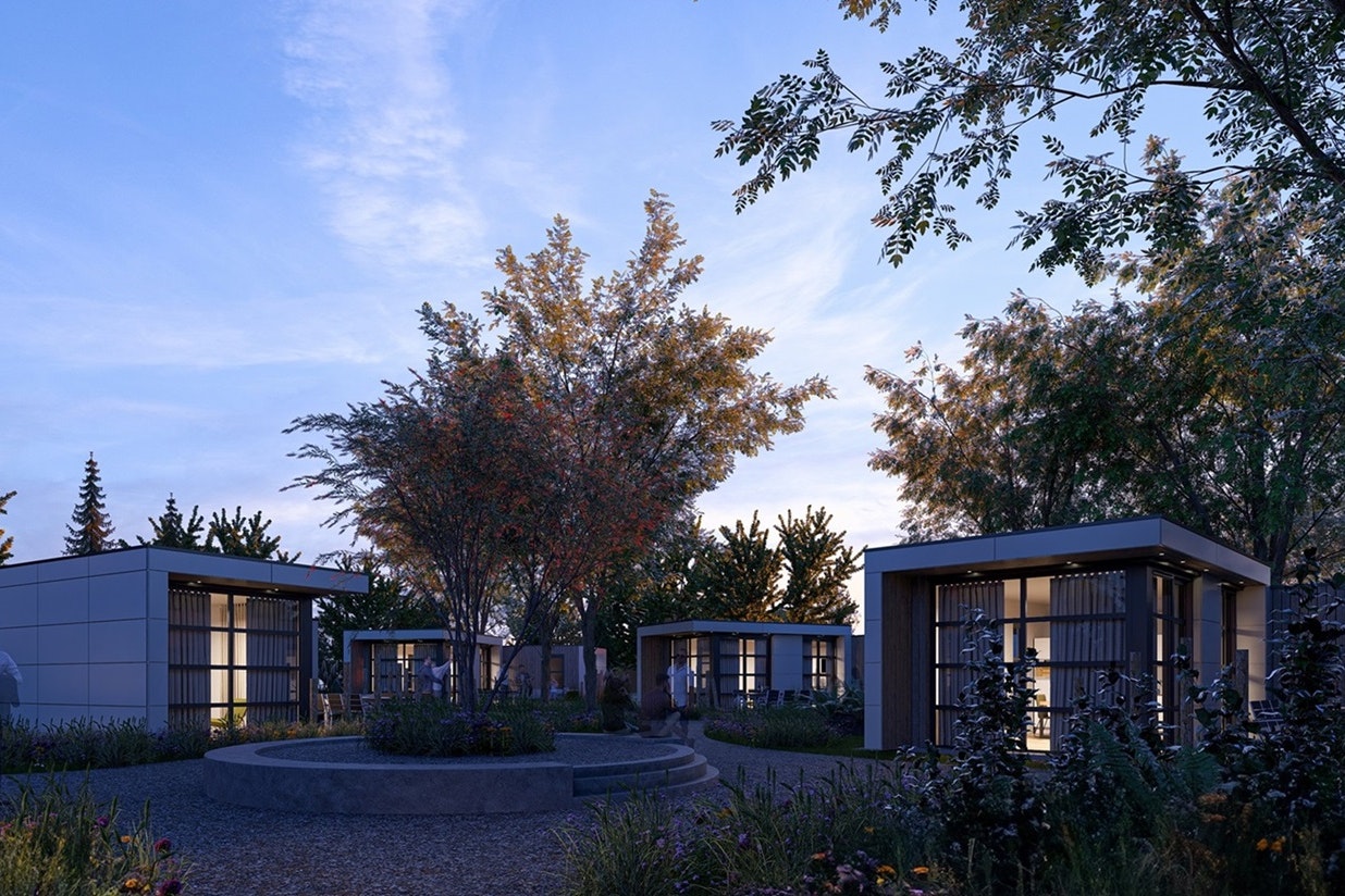 EuroParcs Kagerplassen - Mobilheime des Campingplatzes