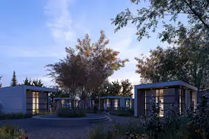 EuroParcs Kagerplassen - Mobilheime des Campingplatzes