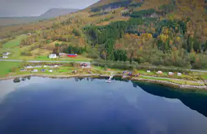 Fagervik Camping - Übersicht auf das gesamte Campingplatz Gelände