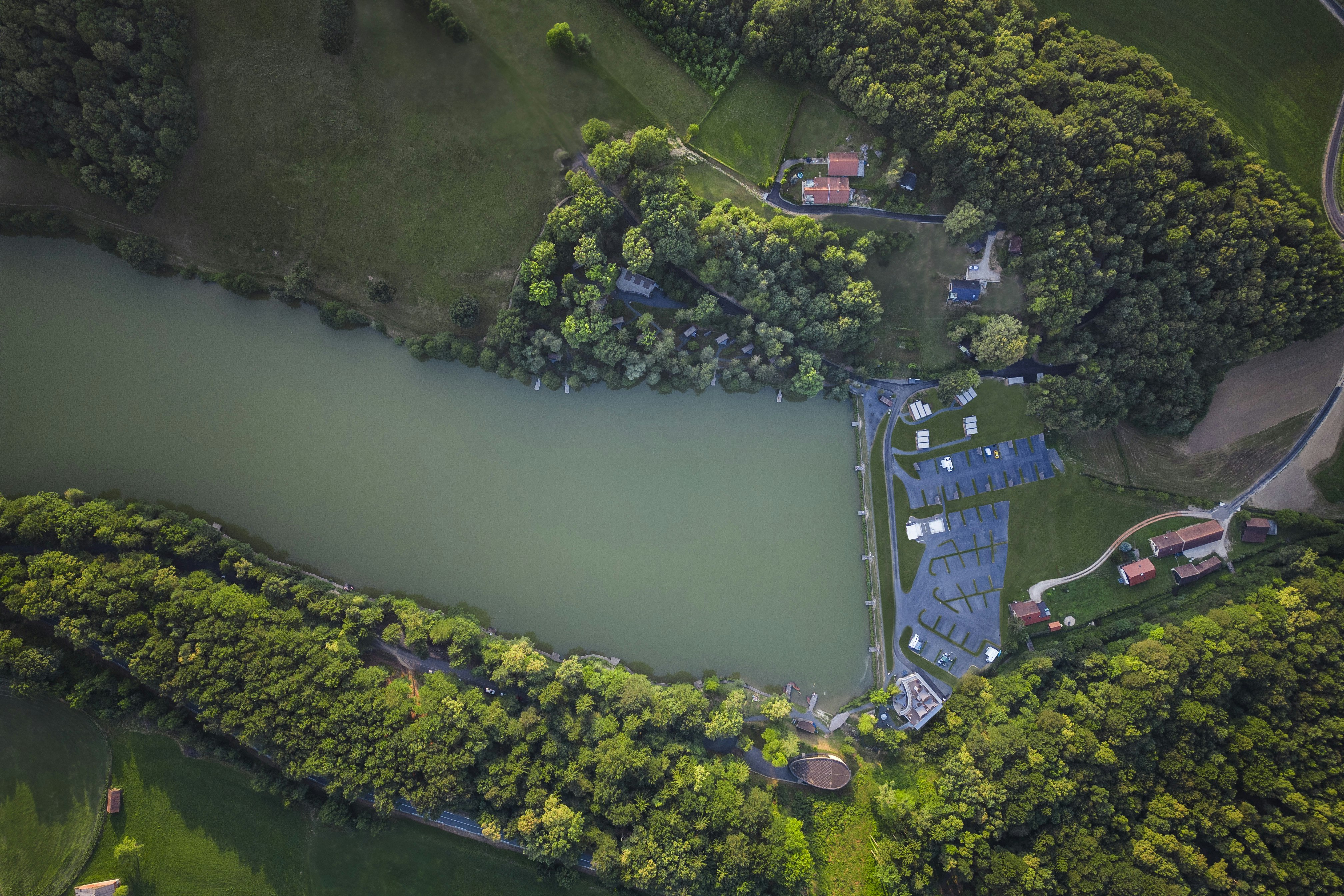 Falkensteiner Camping Lake Blaguš  - Campingplatz am See aus der Vogelperspektive