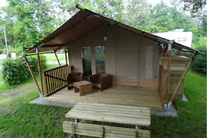 Familien-Campingplatz Forellensee - Glamping-Zelt auf dem Campingplatz