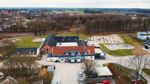 Jelling Familie Camping Family Camping Jelling - Campingplatz aus der Vogelperspektive