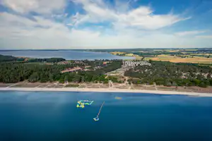 Feddet Strand Resort Feddet Strand Camping & Feriepark - Luftaufnahme des Campingplatzes am Meer