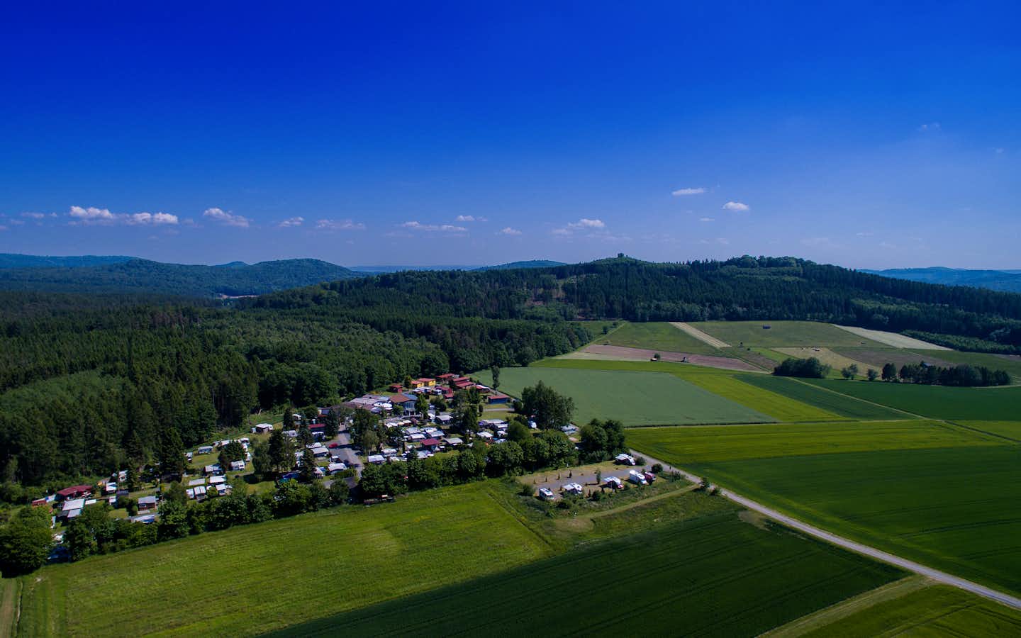 Ferienanlage Erzeberg - Campingplatz aus der Vogelperspektive