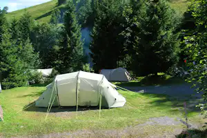 Feriencamping Hochschwarzwald - Campingbereich für Zeltplatz unter Bäumen