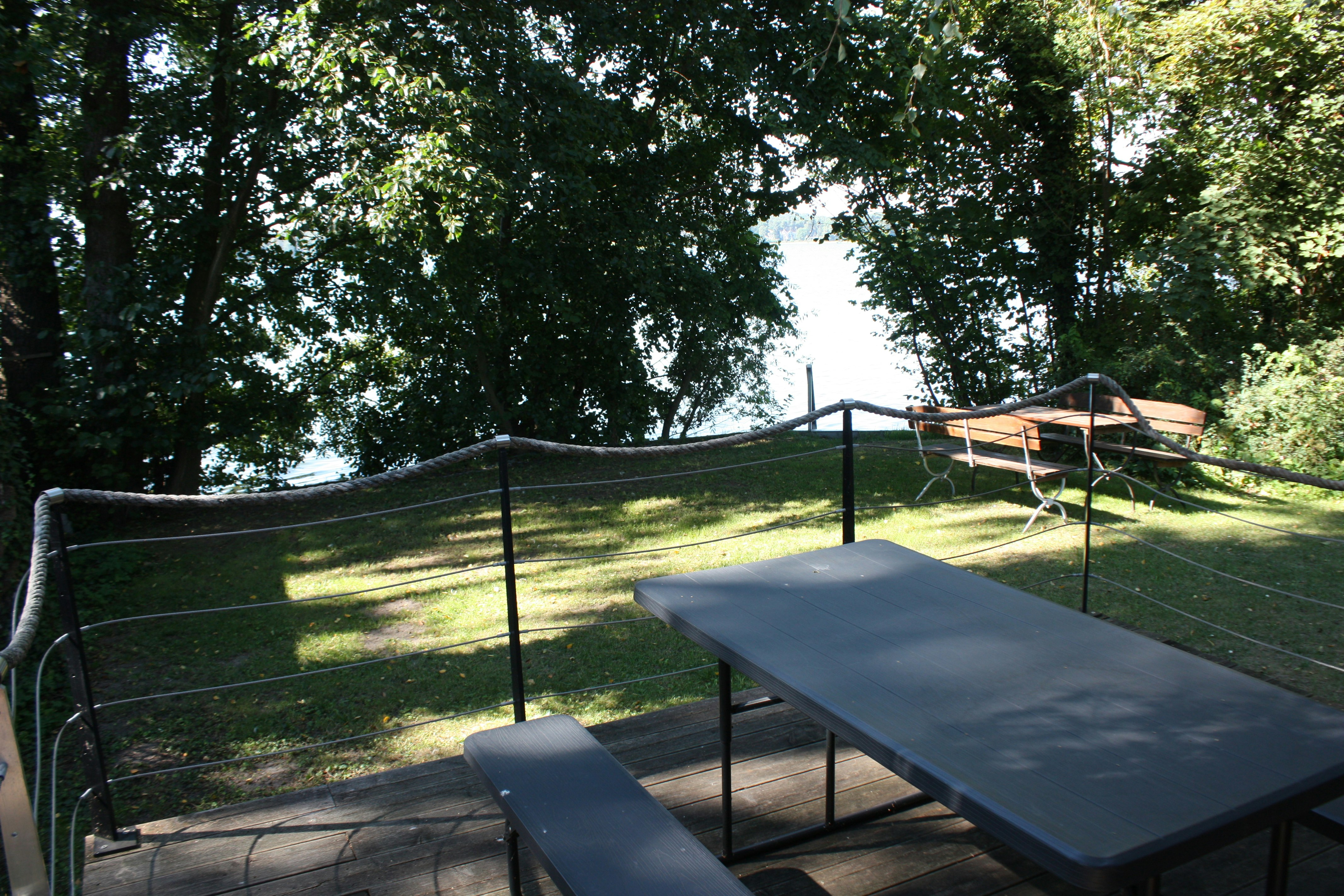 Ferienhof Löschebrand - Terrasse auf dem Campingplatz