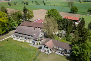 Ferienparadies Gut Horn - Campingplatz Luftaufnahme--