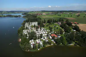 Ferienparadies Gut Horn - Luftaufnahme vom Campingplatz