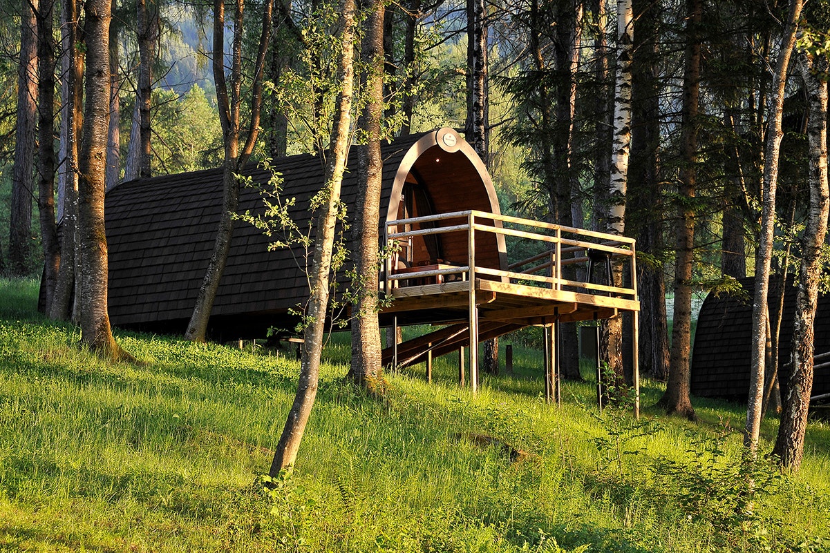 Ferienparadies Natterer See - Mobilheim mit Terrasse im Wald