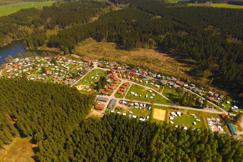 Ferienpark Birnbaumteich - Campingplatz aus der Vogelperspektive