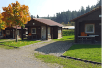 Ferienpark Birnbaumteich - Ferienhäuser aus Holz im Grünen auf dem Campingplatz am Wald