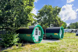 Erlebnispark Plötzky - Schlaffässer auf dem Campingplatz