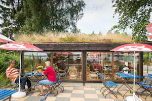 Ferienpark Seehof - Restaurant vom Campingplatz mit Terrasse