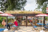 Ferienpark Seehof  -  Restaurant vom Campingplatz mit Terrasse