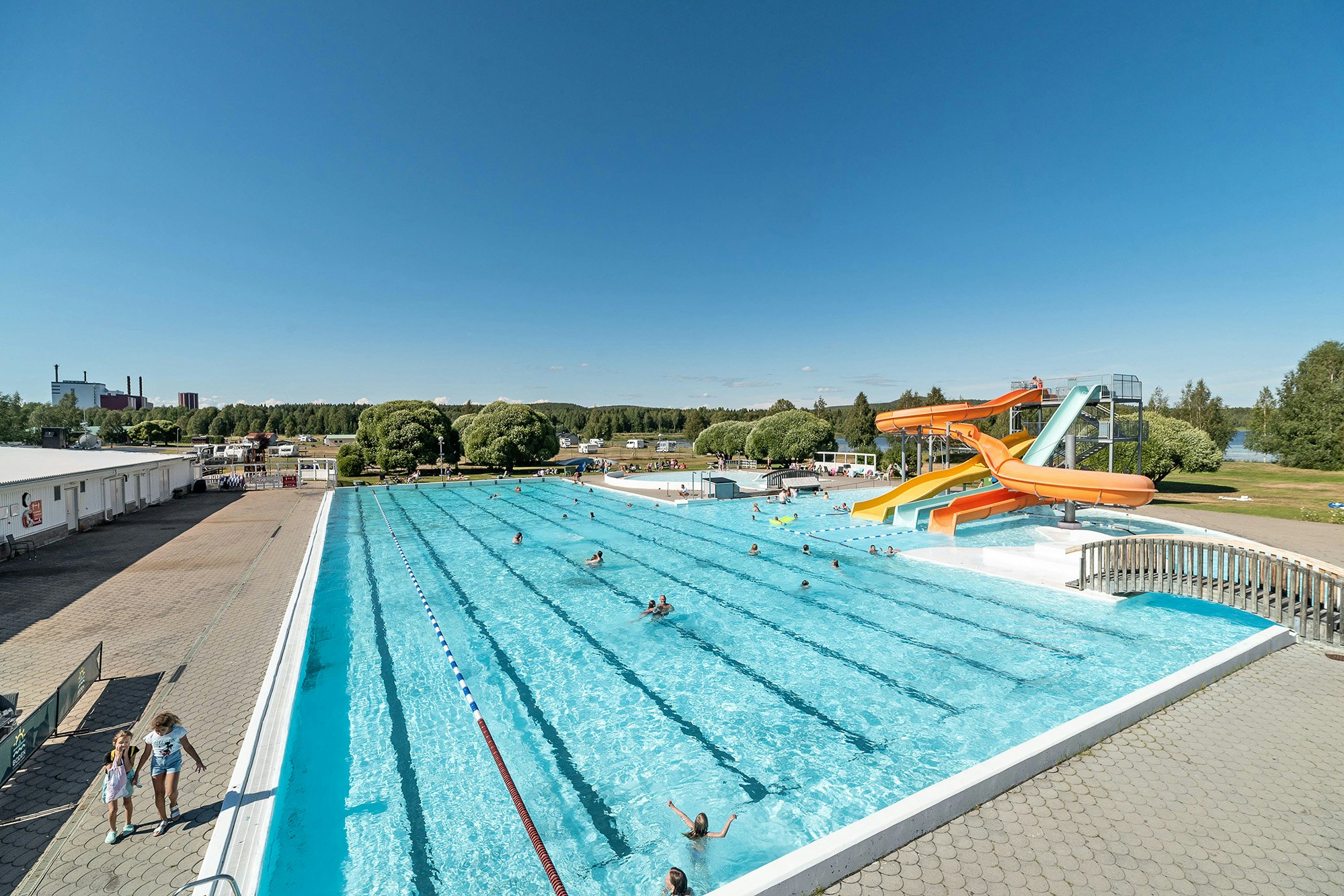 First Camp Björknäs - Boden - Freibad auf dem Campingplatz