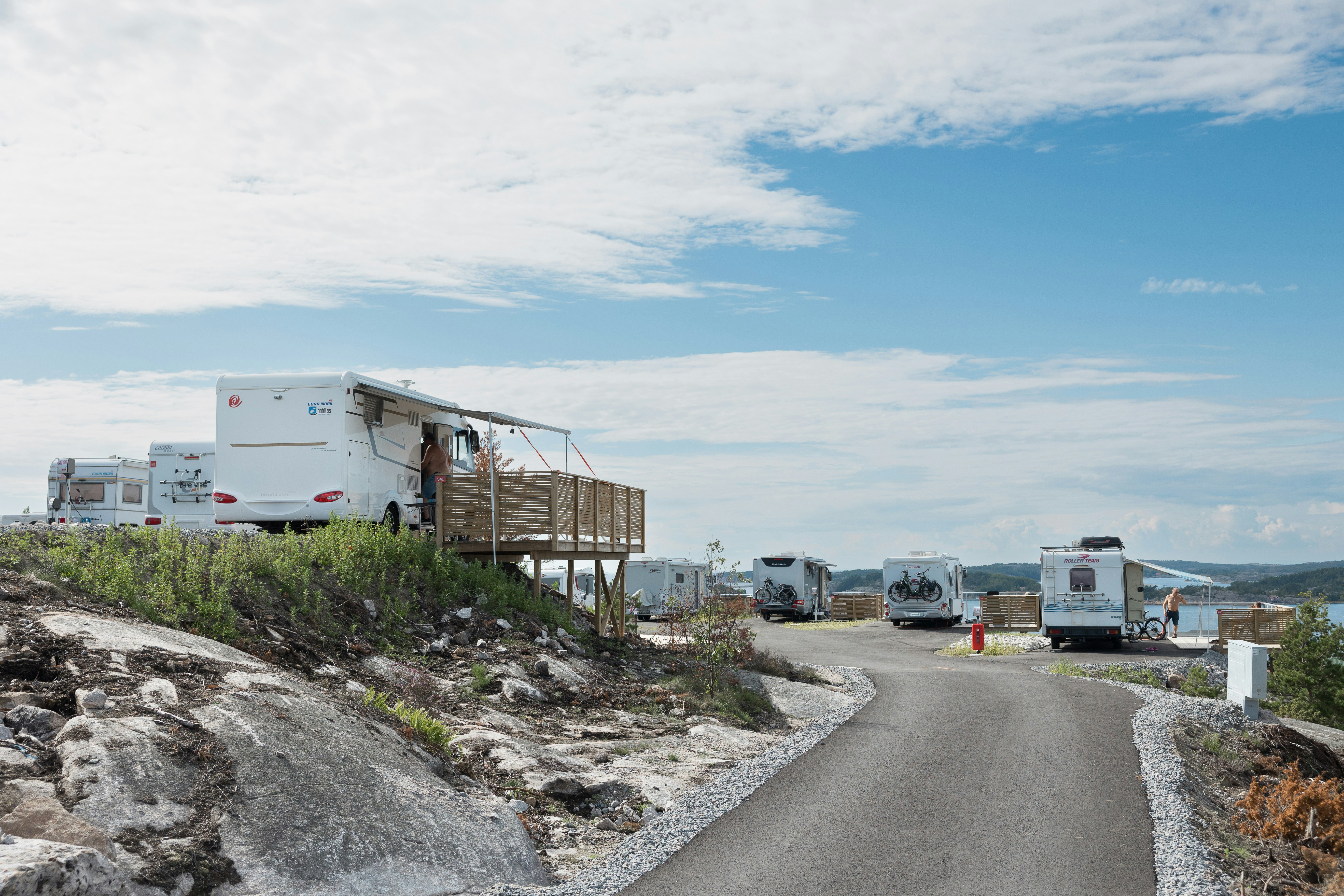 Nordic Camping Strömstad - Blick auf die Standplätze auf dem Campingplatz