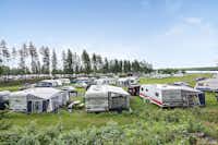 First Camp Arcus-Luleå - Blick auf die Standplätze des Campingplatzes