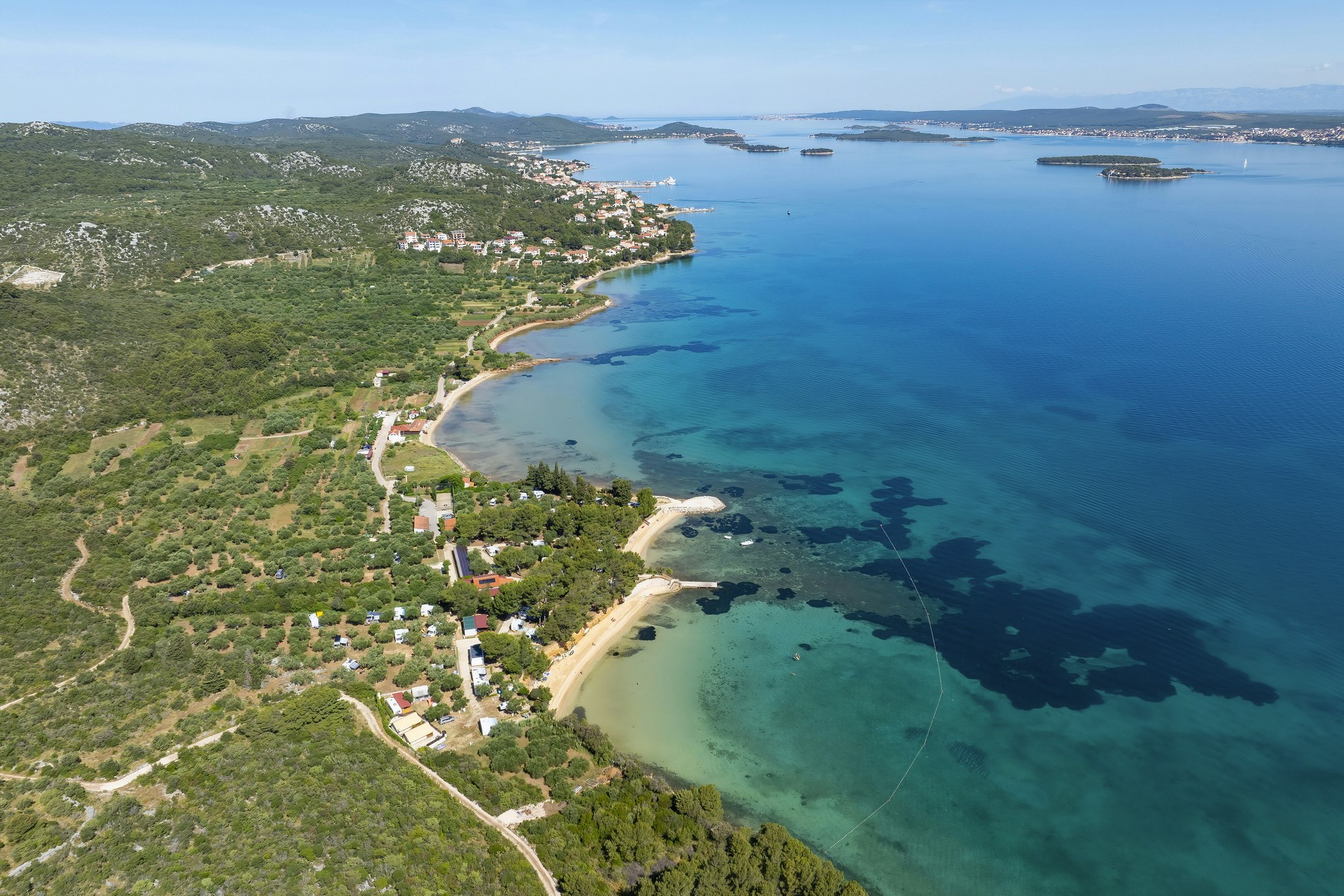 Naturist Camping FKK Sovinje  FKK-Camp Sovinje  - Luftaufnahme des Campingplatzes