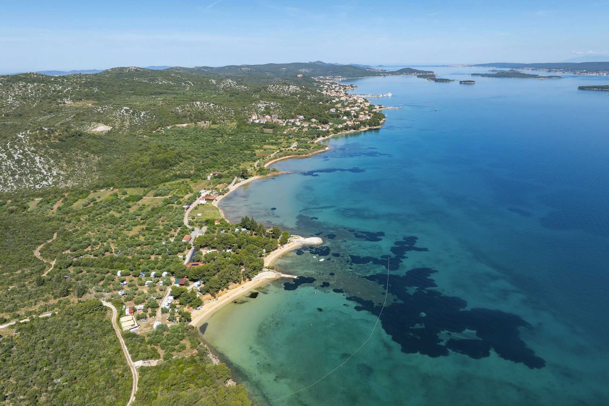 Naturist Camping FKK Sovinje  FKK-Camp Sovinje  - Luftaufnahme des Campingplatzes