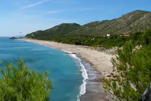 FKK Camping El Templo del Sol - Strand vom Campingplatz am Mittelmeer