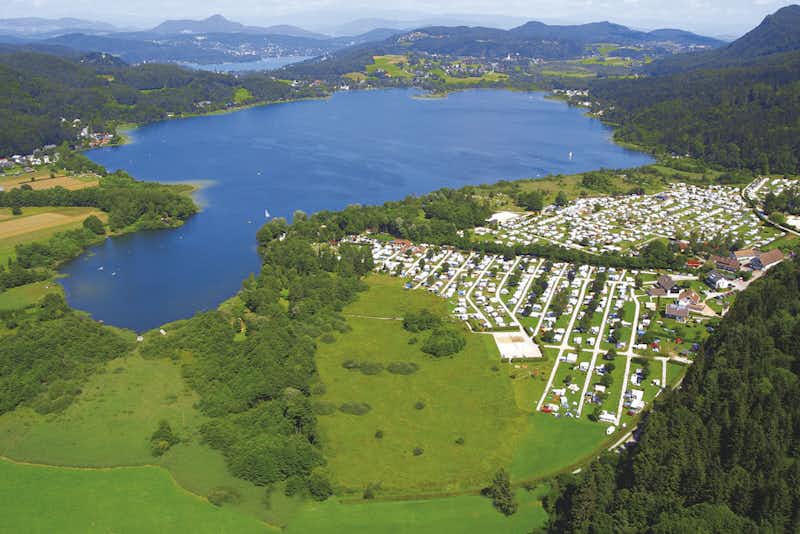 FKK Camping Müllerhof - Campingplatz am Keutschacher See aus der Vogelperspektive