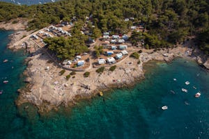 FKK-Camping Nudist - Campingplatz aus der Vogelperspektive