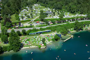 FKK & Textil Terrassencamping Pesenthein - Übersicht auf das gesamte Campingplatz Gelände